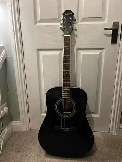black guitar