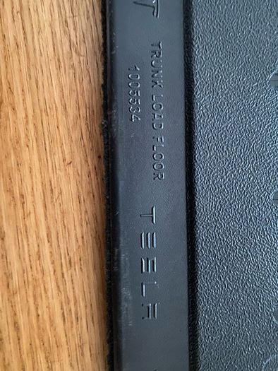 Tesla Model S Boot floor cover