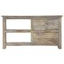 TV Cabinet 110x30x55 cm Solid Mango Wood Image 8