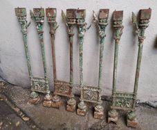 Set of 8 matching Victorian Altar Rail Balusters.