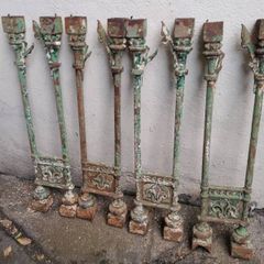 Set of 8 matching Victorian Altar Rail Balusters.