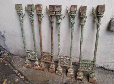 Set of 8 matching Victorian Altar Rail Balusters.
