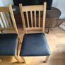 4 solid wood chairs Image 2