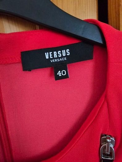 Versus Versace Red Zip Up Dress
