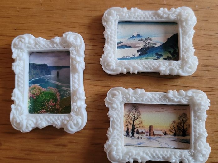 Miniature Paintings, pictures for dolls houses