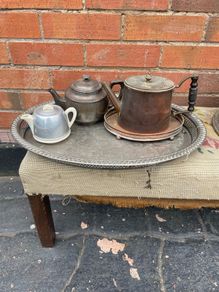 Old Silverplate and Copper Pieces