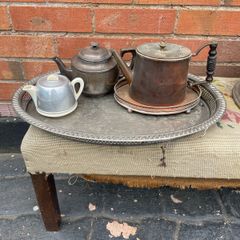 Old Silverplate and Copper Pieces