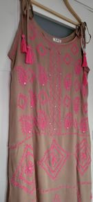 LUCUMA Handmade Boho Maxi Dress - One Size ( Fit 14 - 18UK) - Bnwt Rrp 69