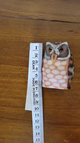 Wooden owl figurine