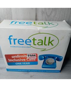 Freetalk Broadband Home Phone Voip Adapter - New In Box - Rare Retro Free Calls