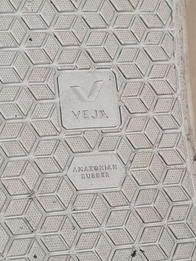 Womens VEJA CAMPO trainers runners white leather grey suede Logo Size UK 5 EU 38 (AT1)