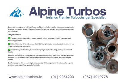 Turbochargers - New & Remanufactured