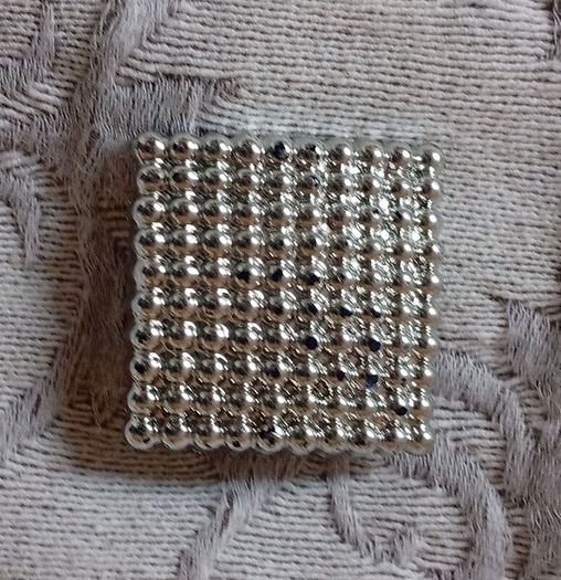 Bracelet & Brooch Silver Tone