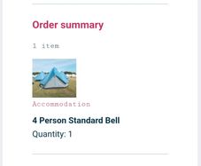 Electric Picnic. 4 Man Standard Bell Tent.(pink Moon)
