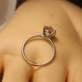 18ct White Gold 3 ct Lab Diamond Solitaire Ring Image 8