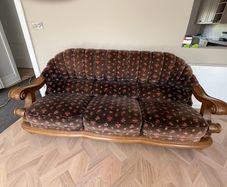 Hardwood Oak Sofa Seat + Coffee Table
