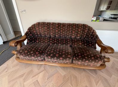 Hardwood Oak Sofa Seat + Coffee Table