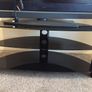 Black glass tv stand Image 3