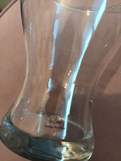 Designer glass vase