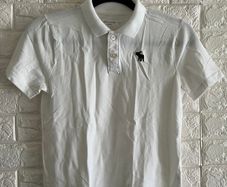 Abercrombie Kids Polo White Polo Shirt -11/12