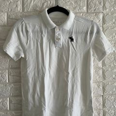 Abercrombie Kids Polo White Polo Shirt -11/12