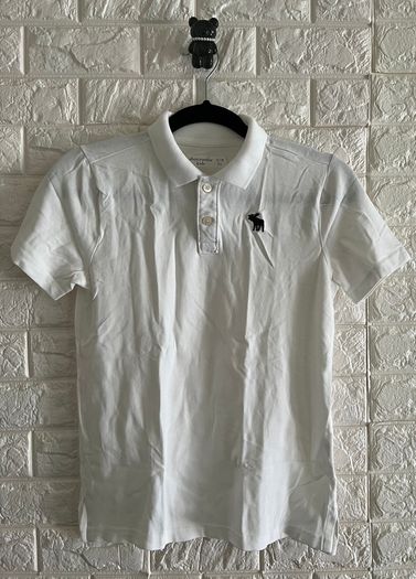 Abercrombie Kids Polo White Polo Shirt -11/12