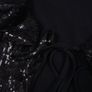 Miss Frida Black Y2K Goth Sequined Sparkly Lace Sleeve Cropped Bolero Shrug Cardigan Size S Image 4