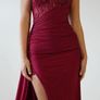 Burgundy Oh Hello Evening dress Image 2