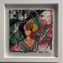 Framed Original Eighties Theme Hairdo Theme Art Contemporary Art Painting  Original Gift Image 2