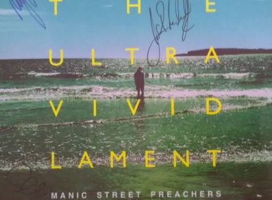 Manic Street Preachers Ultra Vivid lament lp Signed