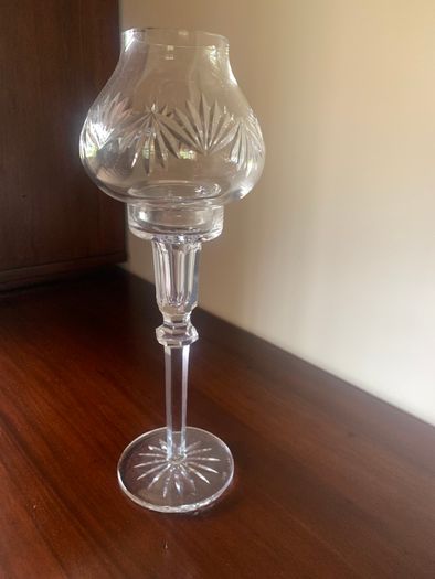 Waterford glass candle holder