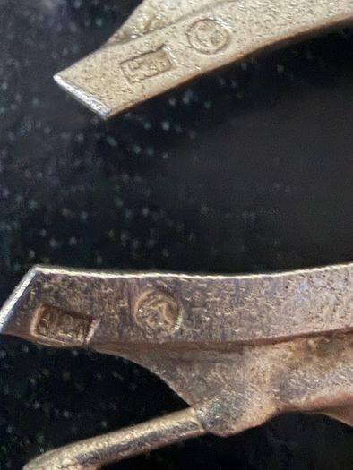 Sterling earrings and bangle set
