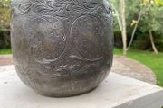 Edwardian/Victorian Pewter Style garden pot