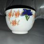 Vintage Lot of ENGLISH BONE CHINA Cups Saucers Plates & Creamer HAND TINTED Ivy Image 2