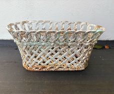 Antique Cast iron lattice work garden feature