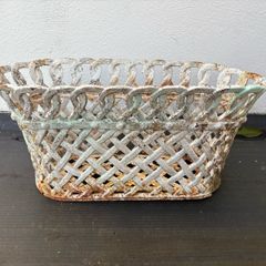 Antique Cast iron lattice work garden feature
