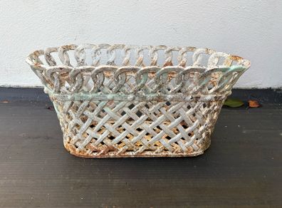 Antique Cast iron lattice work garden feature