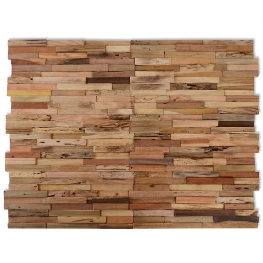 Wall Cladding Panels 10 pcs Recycled Teak Wood