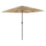 Garden Parasol with LED Lights Image 2