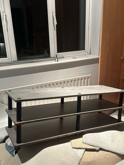 Free to take wooden unit (great for shed storage) or shoes