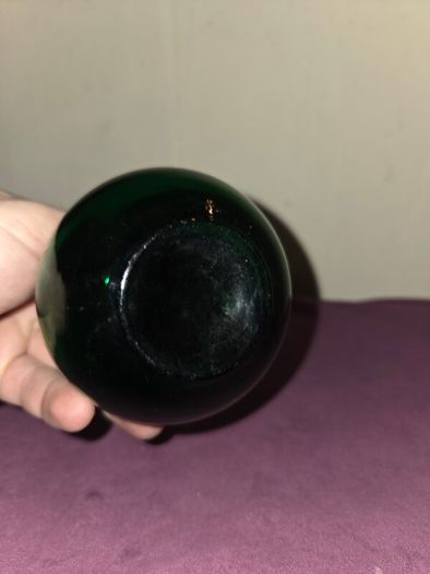 Vintage Green Glass Perfume Bottle
