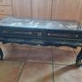 Chinese coffee table made of black lacquer (chinoiserie type) Image 2