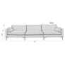 Woo Design 4.5 seater Zuiver Summer Sofa plus Hocker Image 9