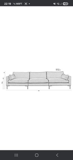 Woo Design 4.5 seater Zuiver Summer Sofa plus Hocker