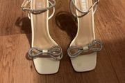ASOS diamond bow heels size 5