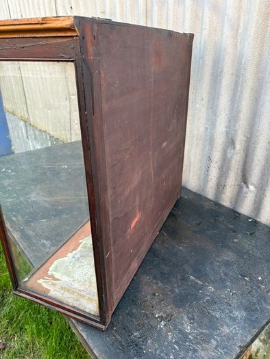 Antique Victorian glass taxadermy display case, needs some resto. c1880