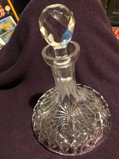 Lead Crystal Ships Decanter