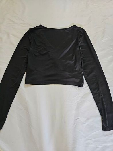 Krisa Revolve Black Cutout Crop Top RRP 85E
