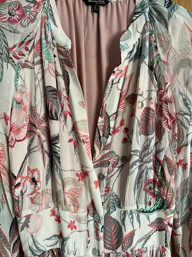 Massimo Dutti silk dress size 34/ XS like a new