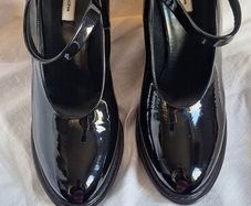 John Rocha Black Patent Shoes